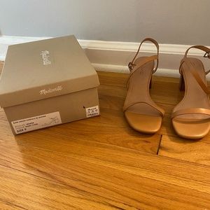 Madewell Heeled Sandals in Learther